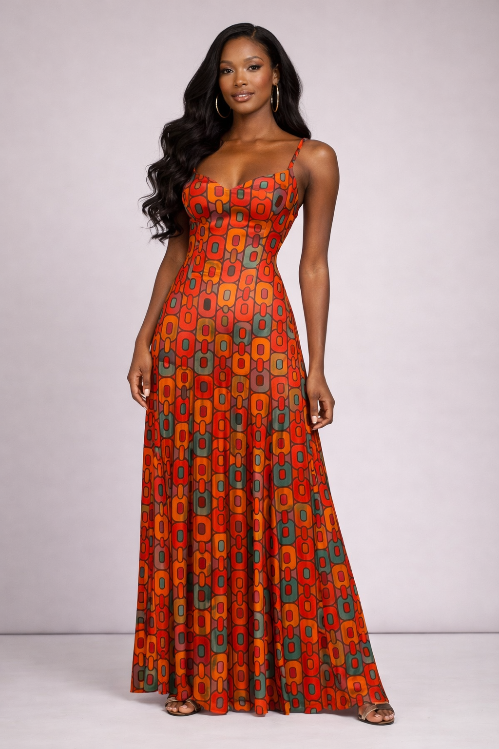 long sleeve maxi dress for winter Handmade Wool Maxi Dress – Vintage Fit & Flare Winter