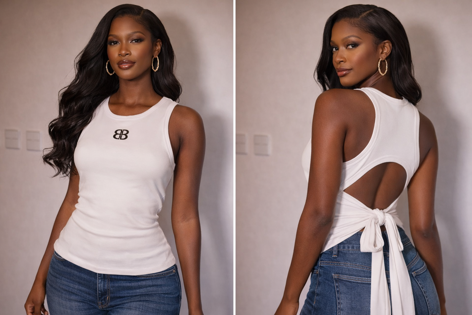 THE DOS TIE TANK TOP