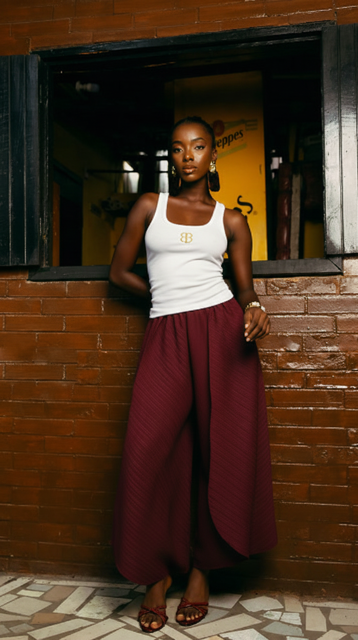 BRIA ZUKI PANT - MAROON