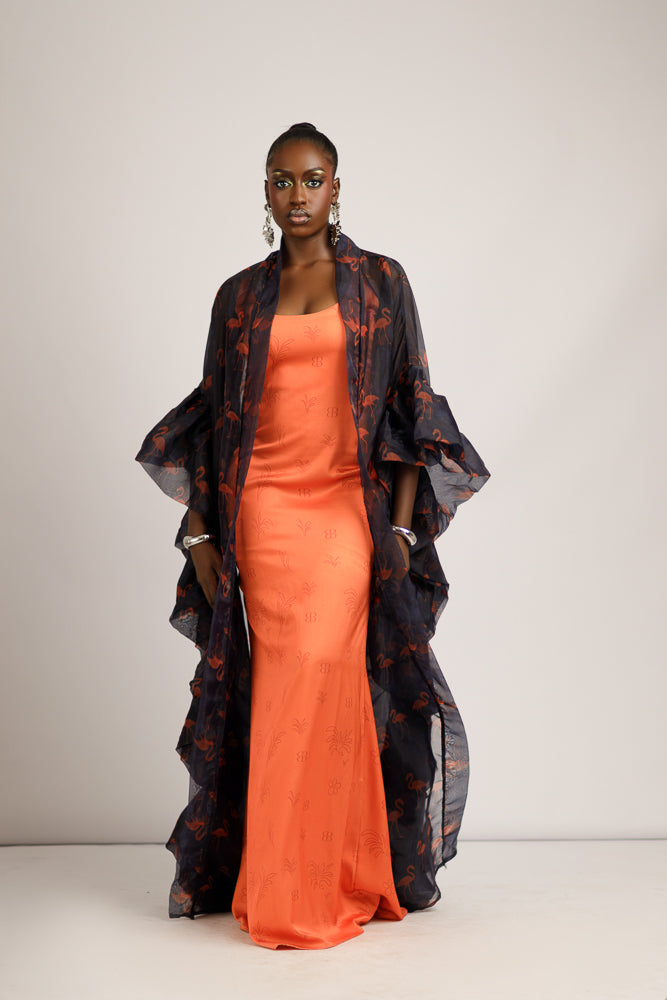 JBUMS SHEEN DRESS - ORANGE