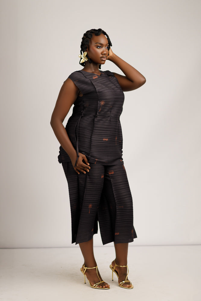 SISI-EKO ZUKI CORD SET- BLACK