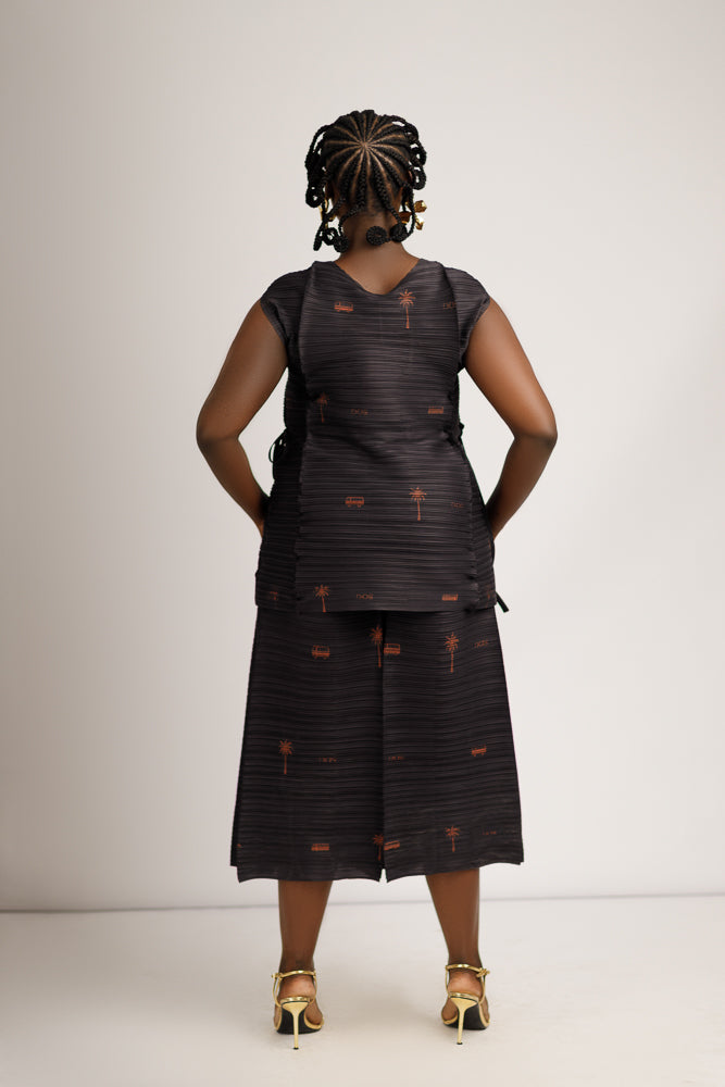 SISI-EKO ZUKI CORD SET- BLACK