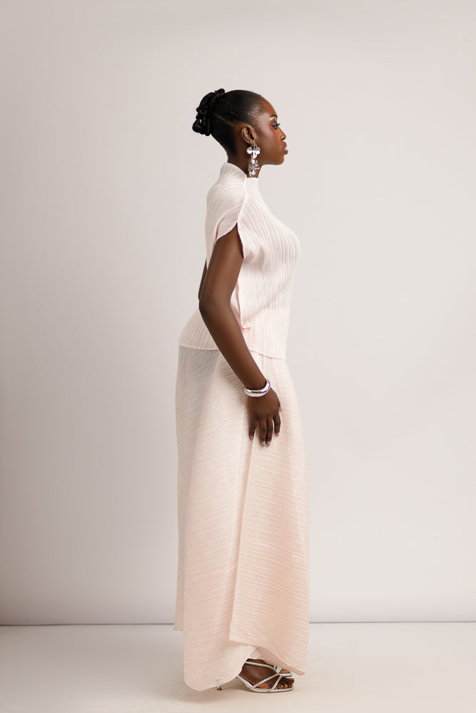 PEARL ZUKI PANT SET - BLUSH PINK