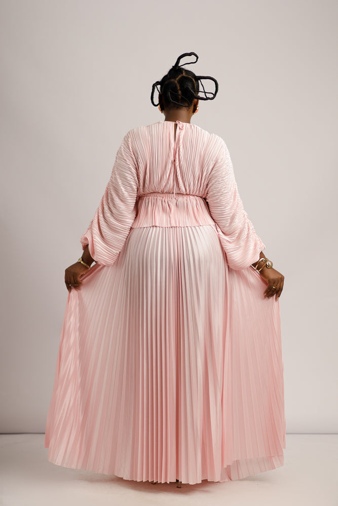 ALBA ZUKI SKIRT SET - BLUSH PINK