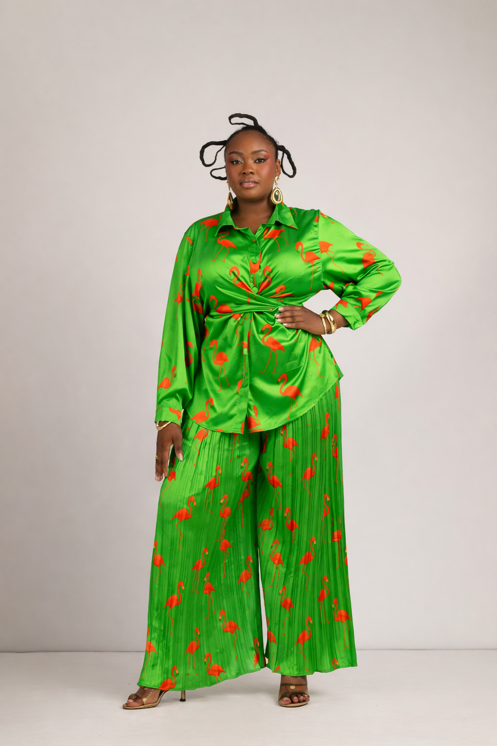 LOLA SIGNATURE PANT SET - GREEN