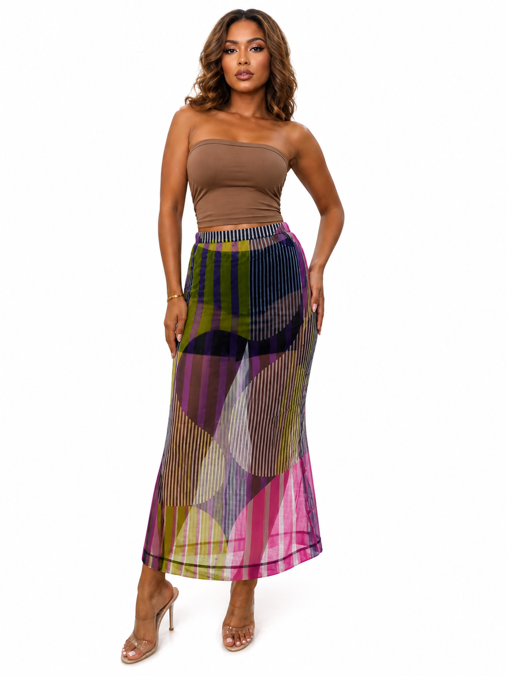 THE TOLANI SKIRT-GREEN