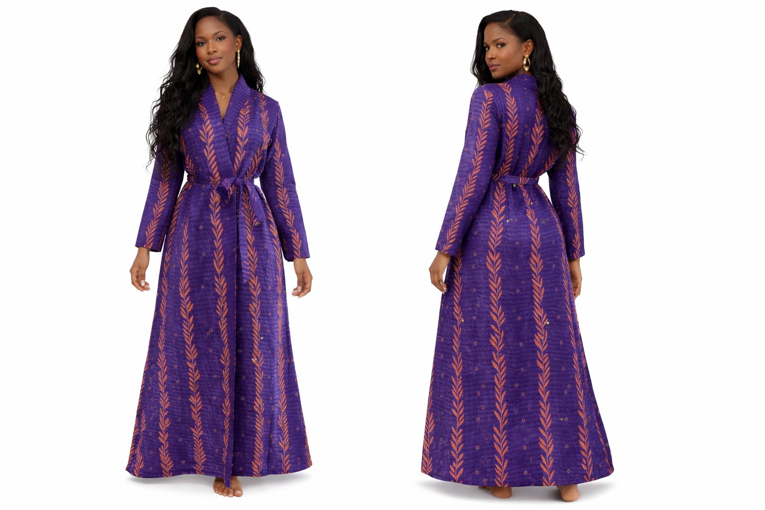 VIOLET AFRICANA ZUKI KIMONO