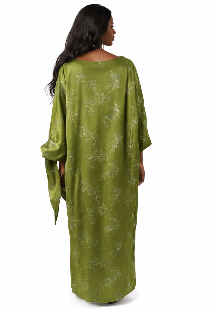 THE LAYLA LUXE KAFTAN - GREEN