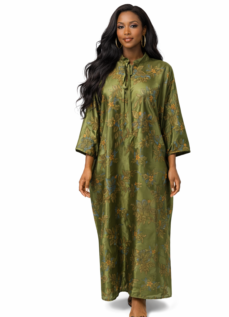 THE SALMA LUXE KAFTAN - EMERALD