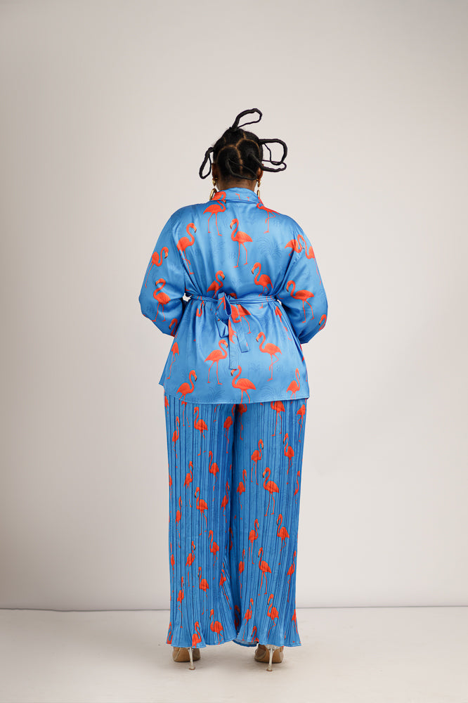 LOLA SIGNATURE PANT SET - BLUE