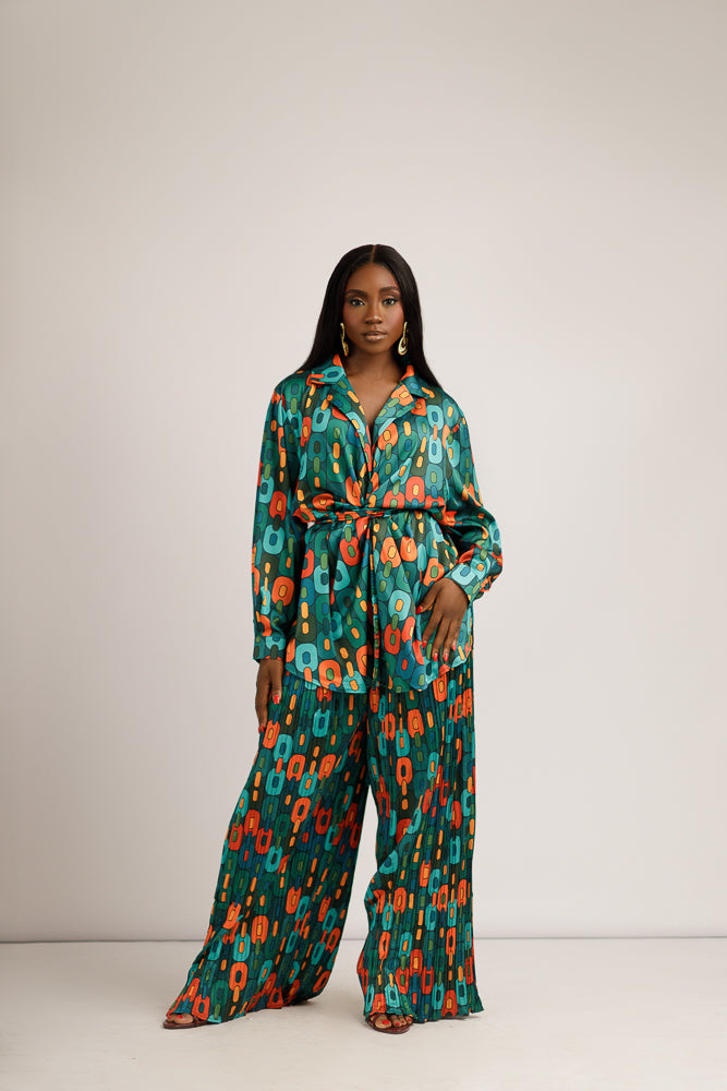 NINA SILK PANT SET