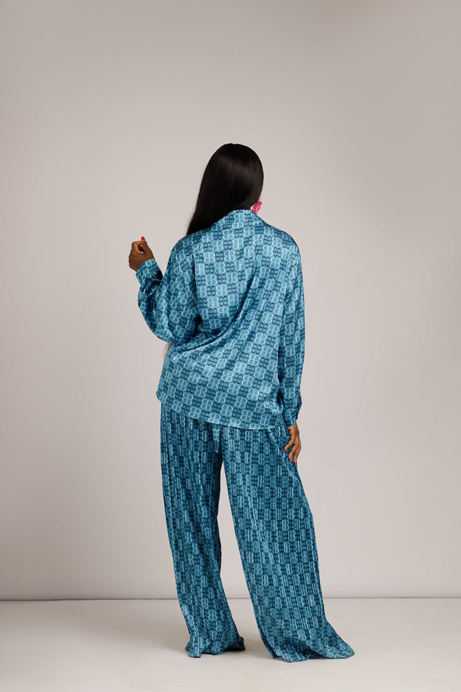 TOLA PANT SET - TURQUOISE