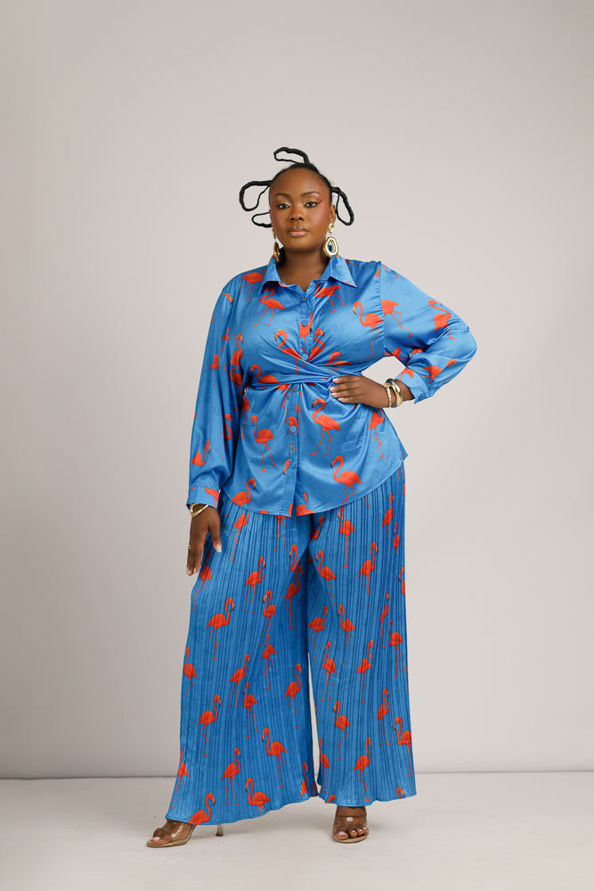LOLA SIGNATURE PANT SET - BLUE