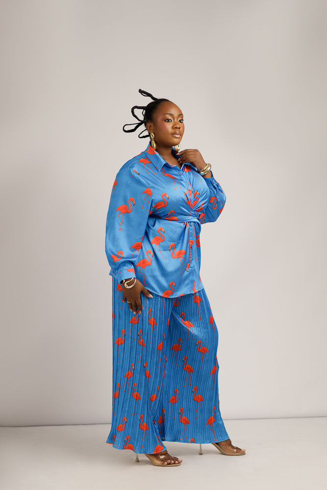 LOLA SIGNATURE PANT SET - BLUE