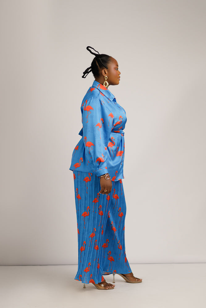 LOLA SIGNATURE PANT SET - BLUE