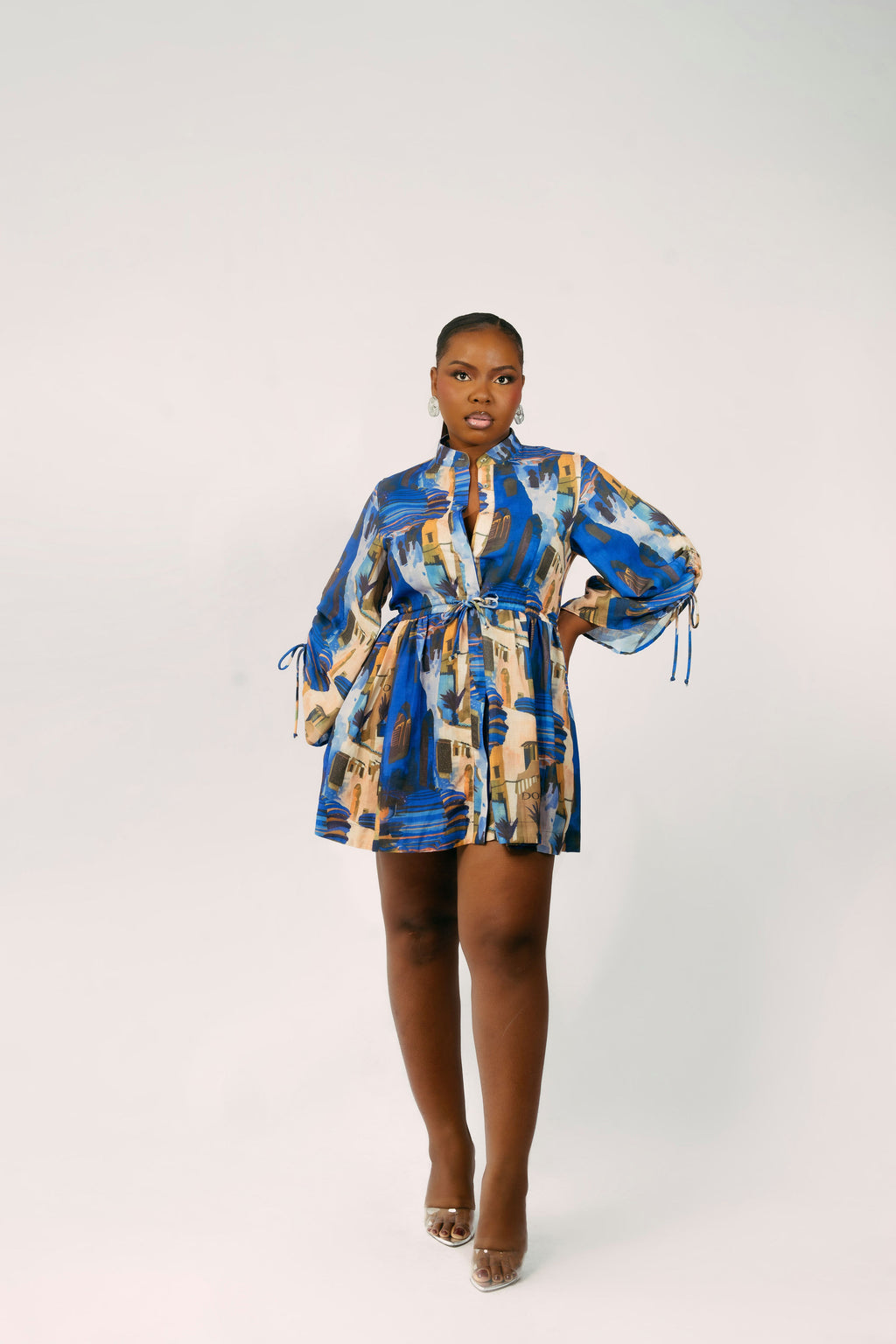 ANTIBES DRESS - BLUE