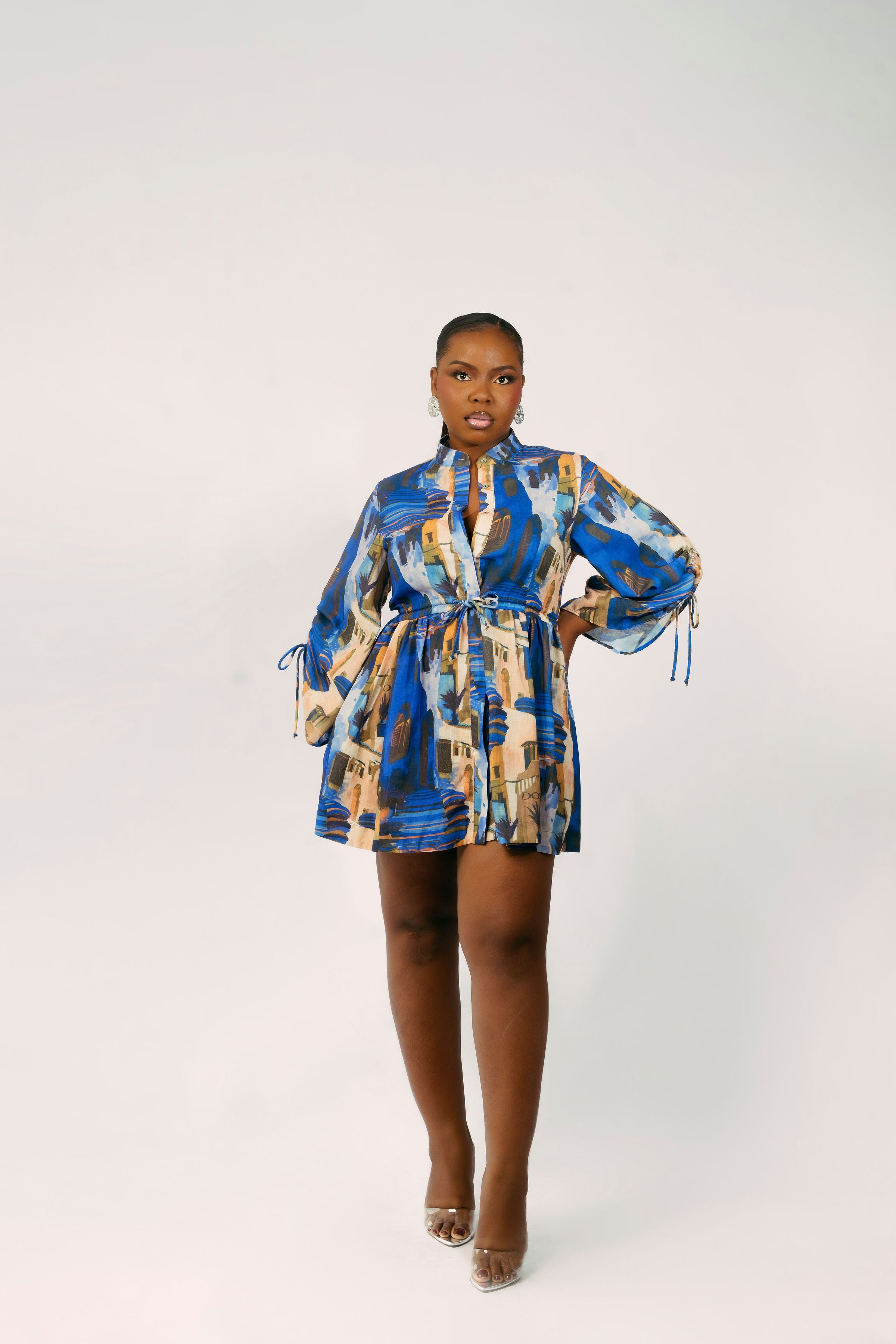 ANTIBES DRESS - BLUE
