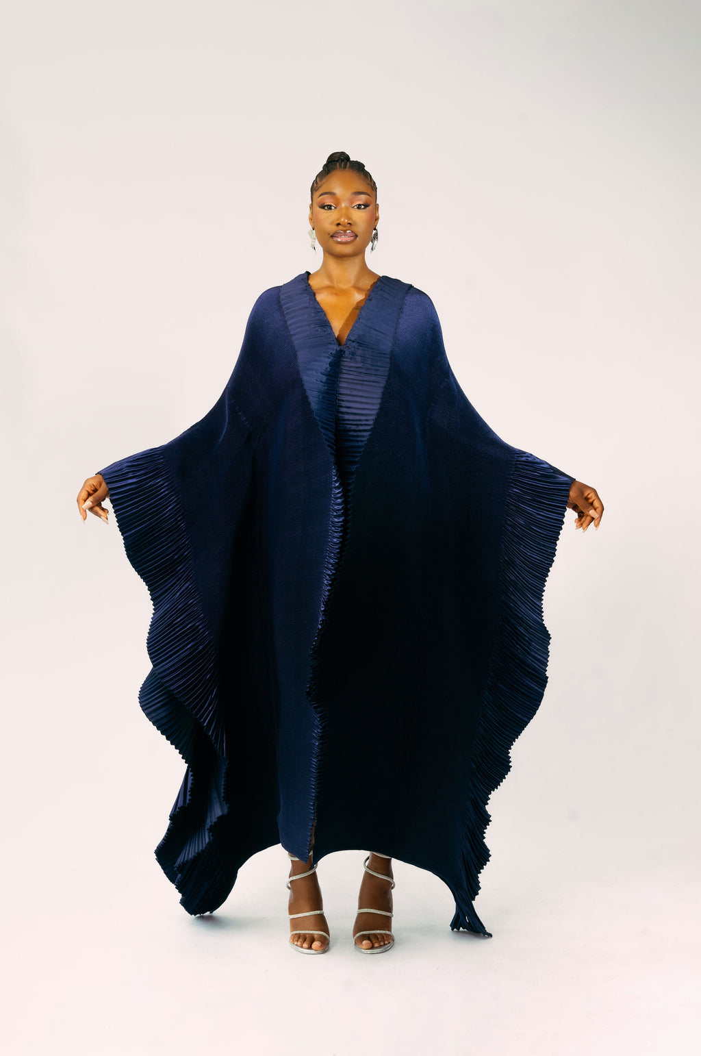 ODYSSEY ZUKI DRESS - NAVY BLUE