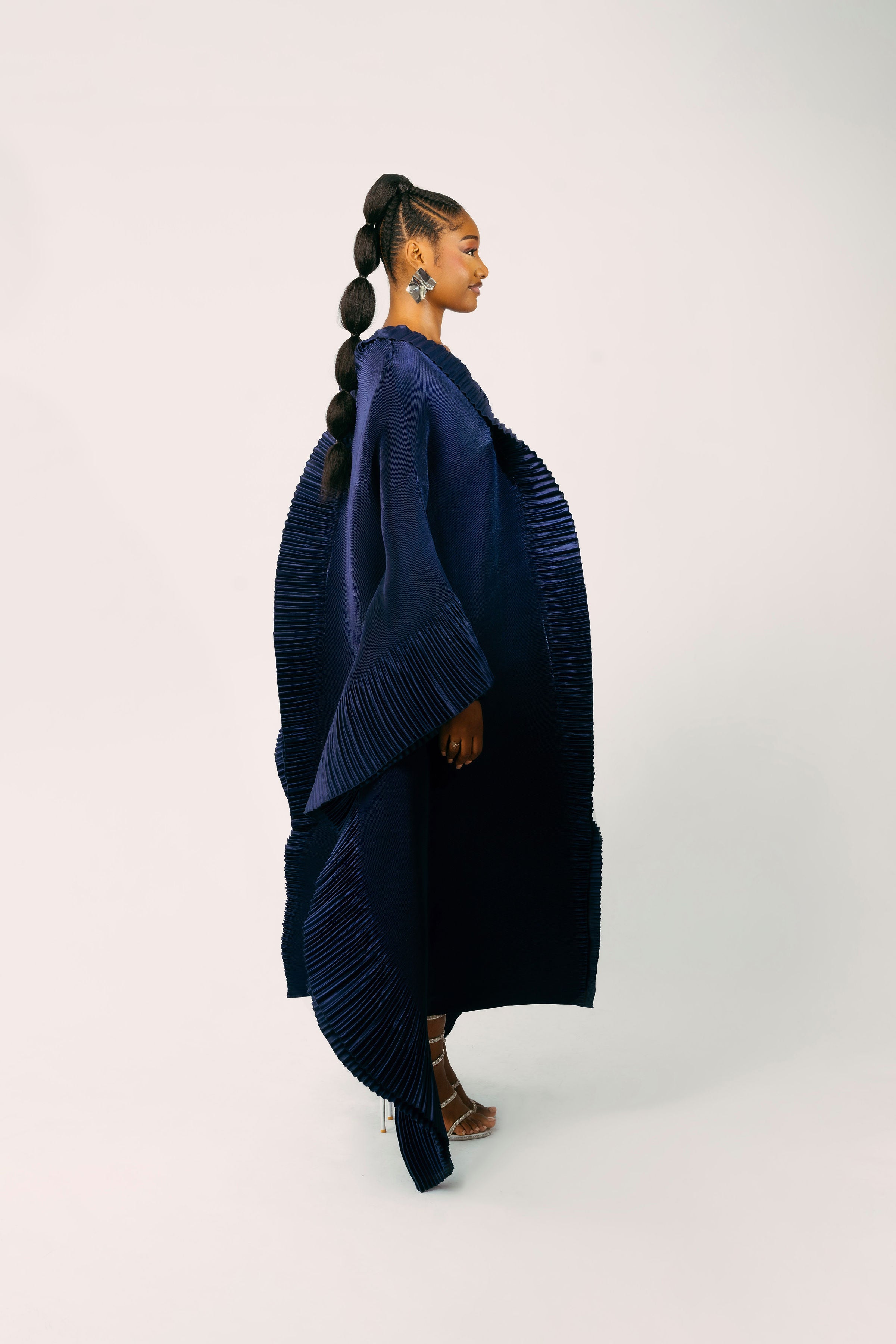 ODYSSEY ZUKI DRESS - NAVY BLUE