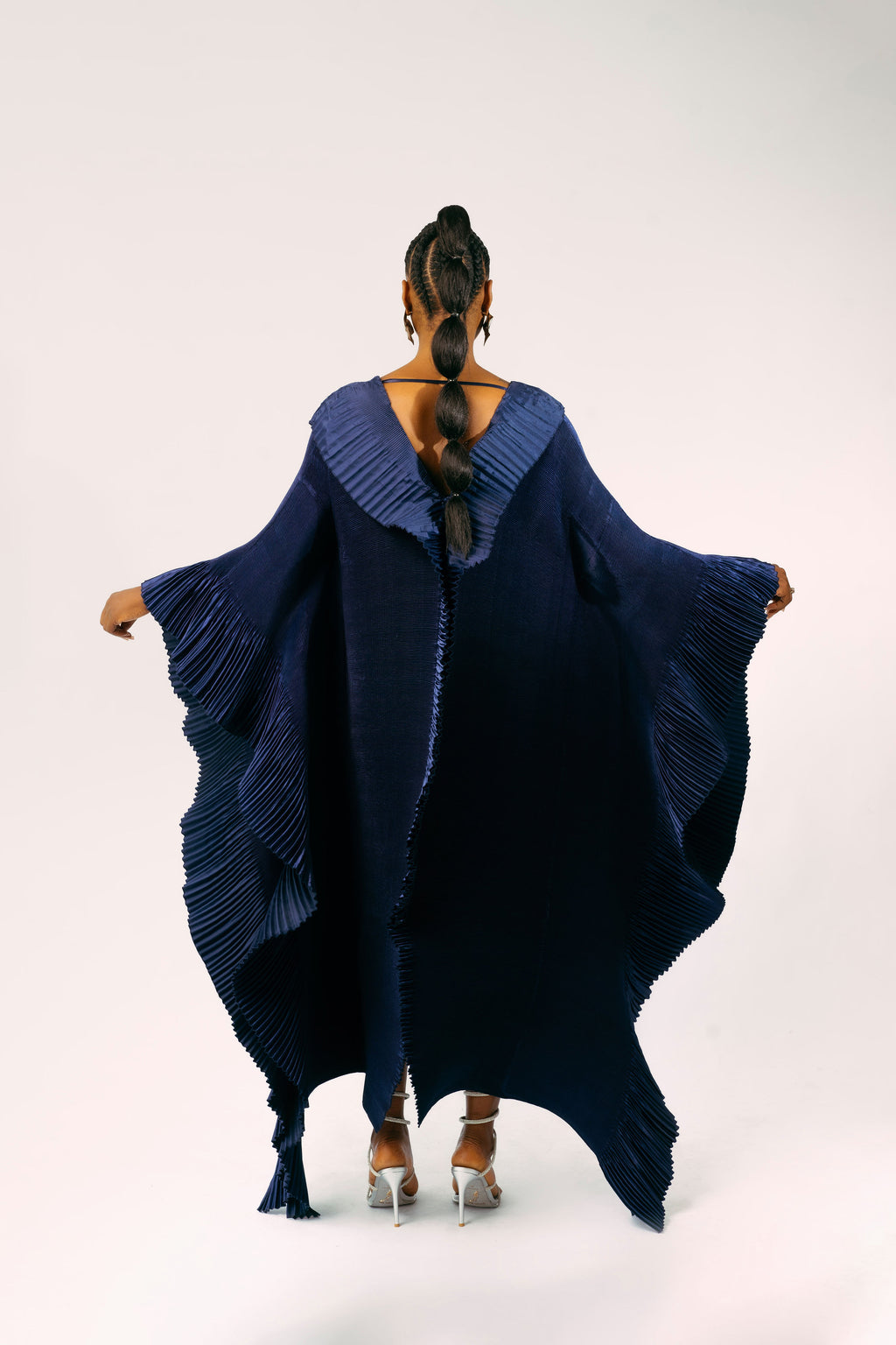 ODYSSEY ZUKI DRESS - NAVY BLUE