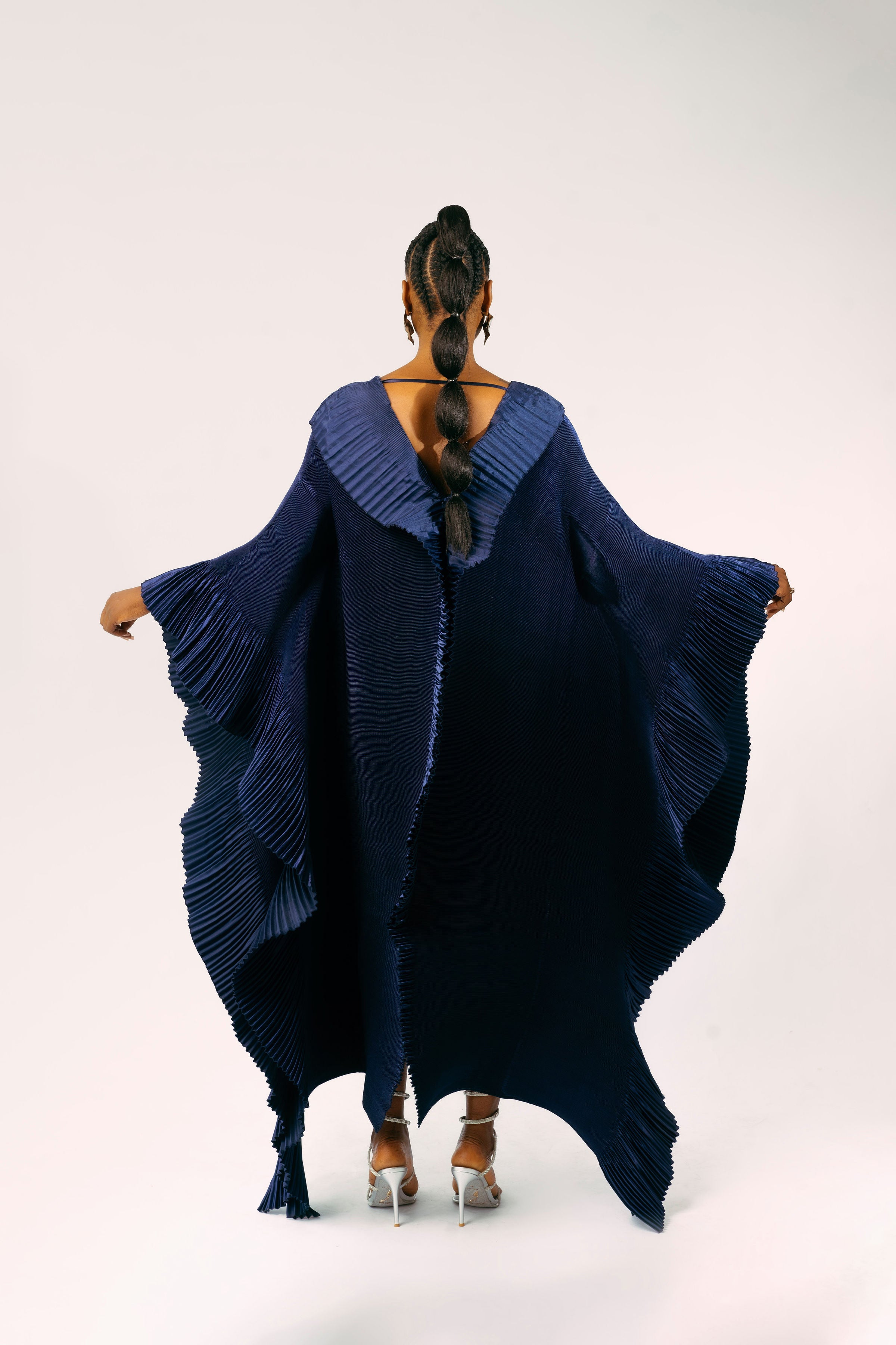 ODYSSEY ZUKI DRESS - NAVY BLUE