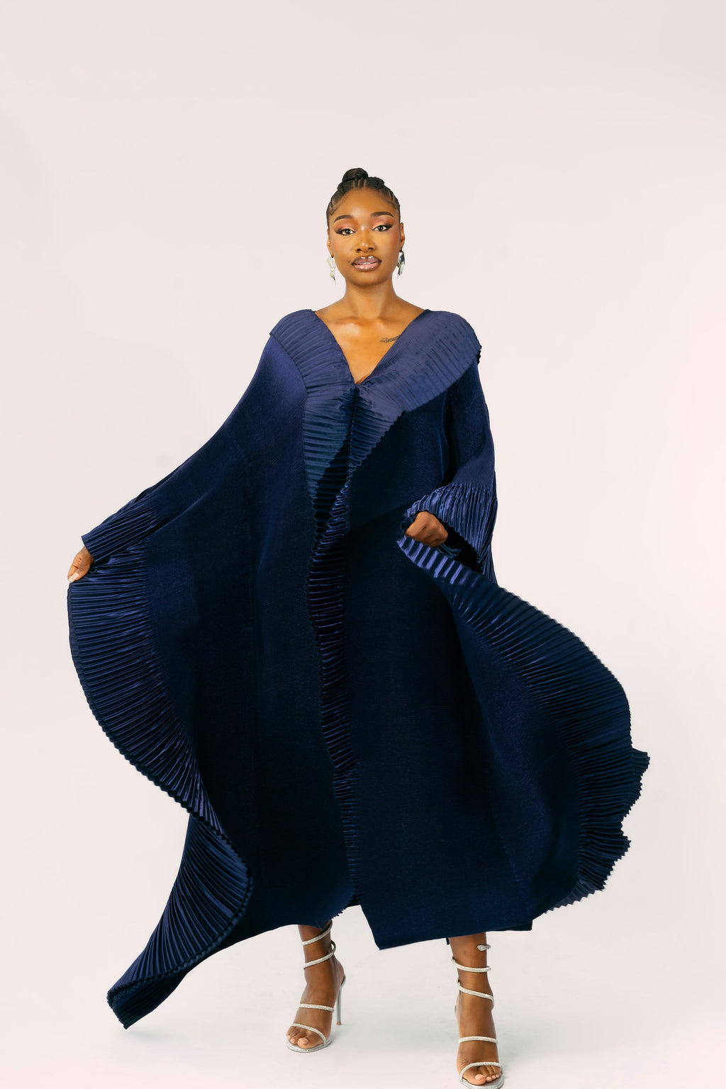 ODYSSEY ZUKI DRESS - NAVY BLUE