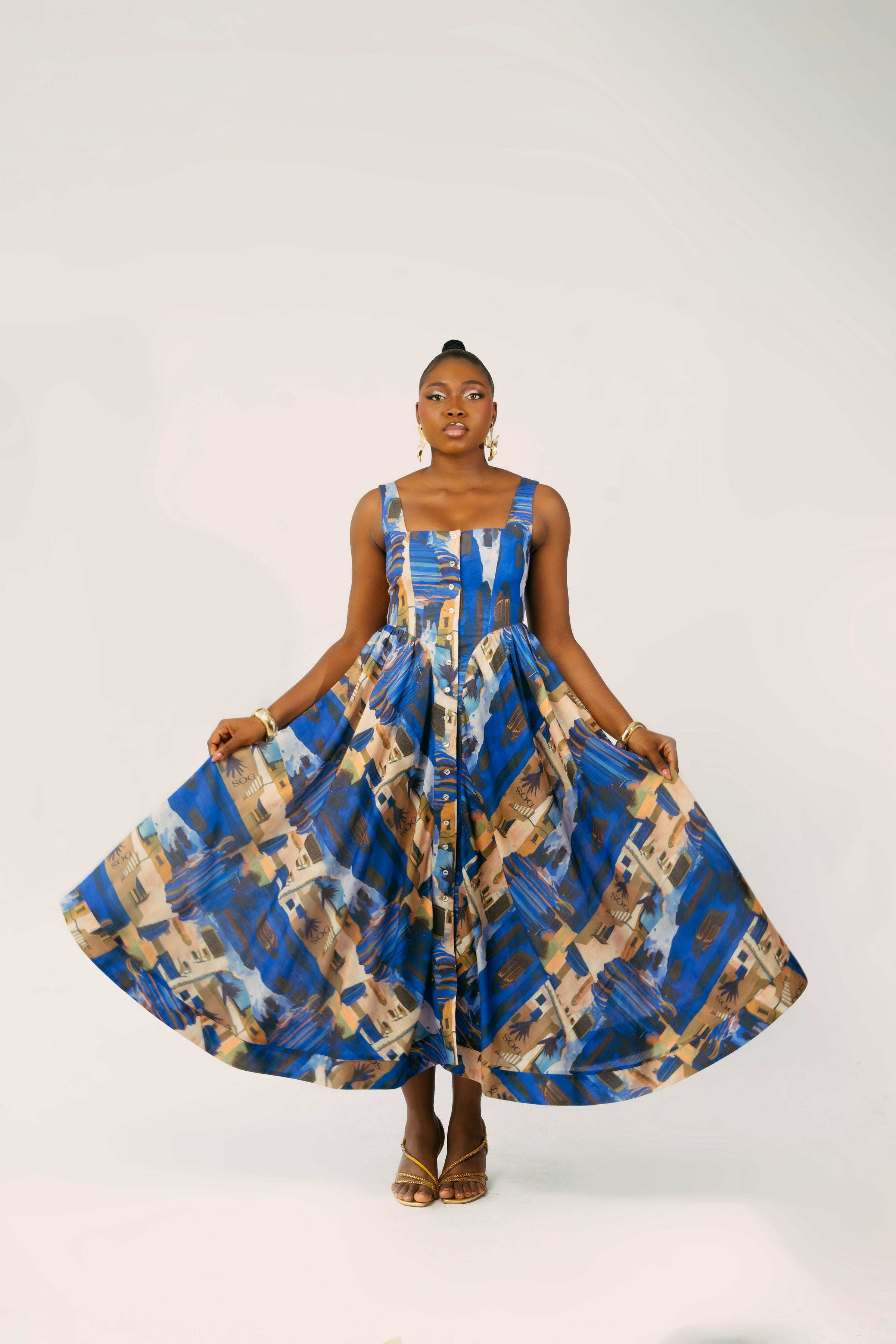 SICILY DRESS - BLUE