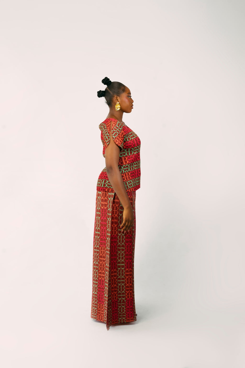 LUNA ZUKI PANT SET - MAROON