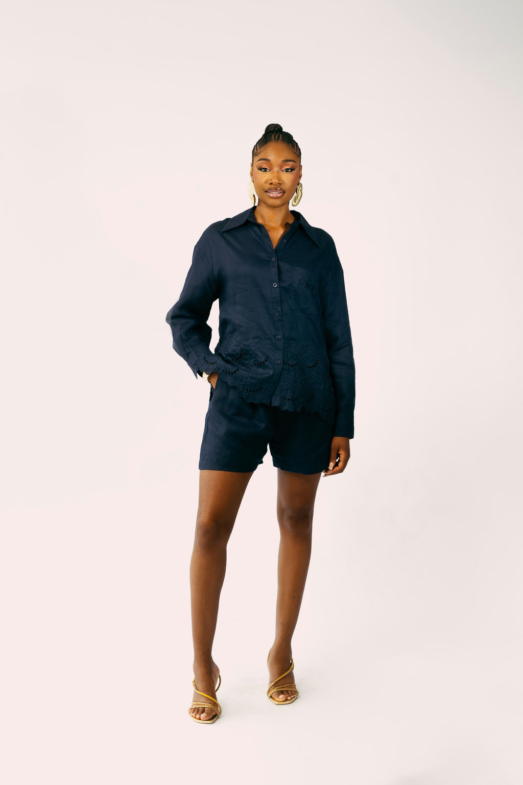 MARBELLA SHORT SET - NAVY BLUE