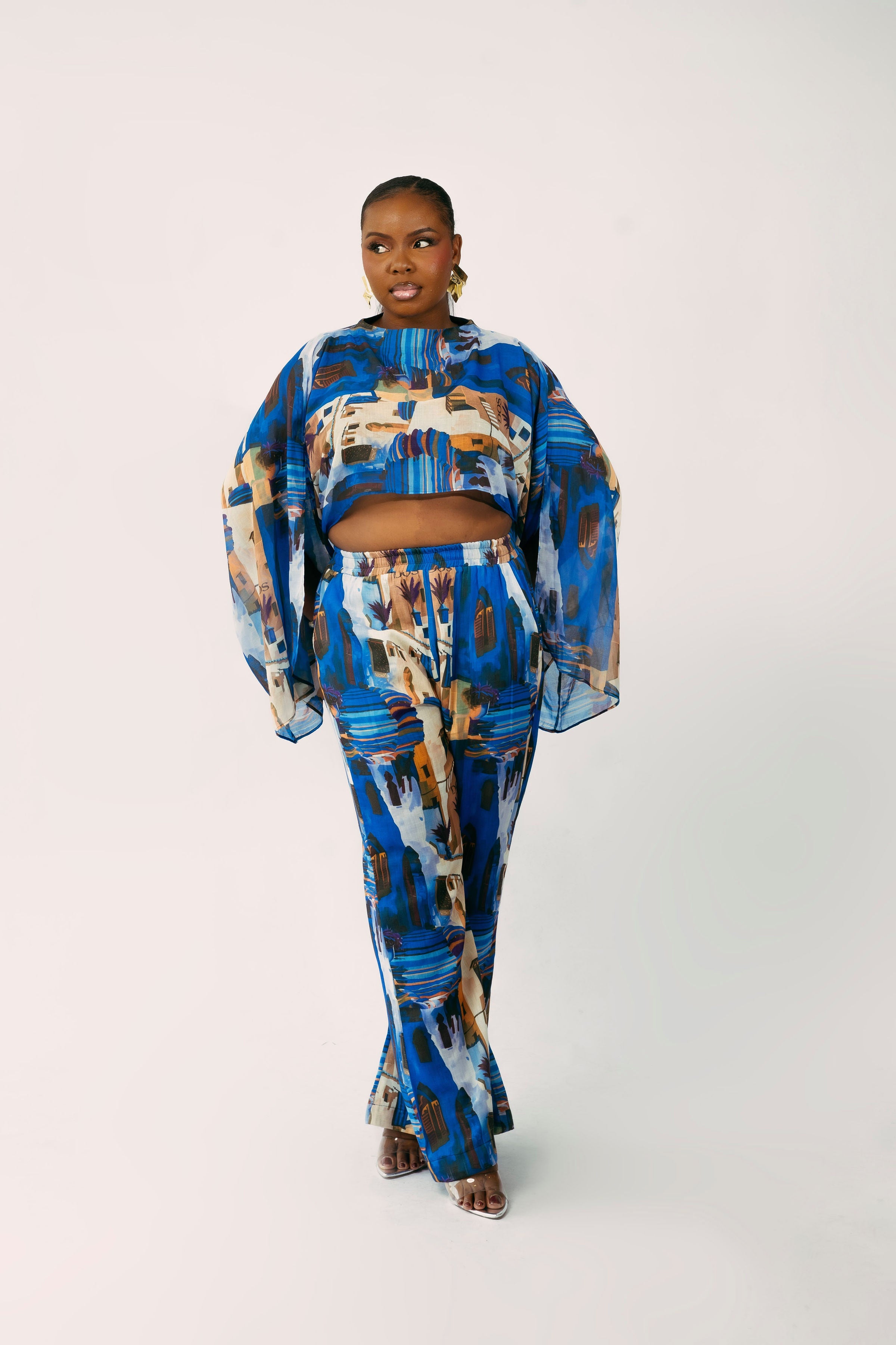 RAVELLO PANT SET - BLUE