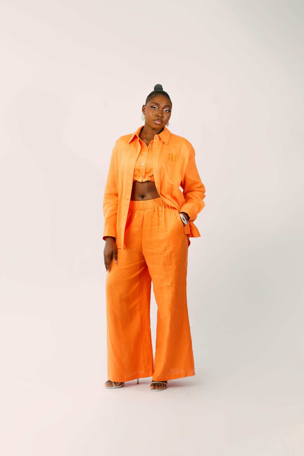 VICTORIA PANT SET - ORANGE