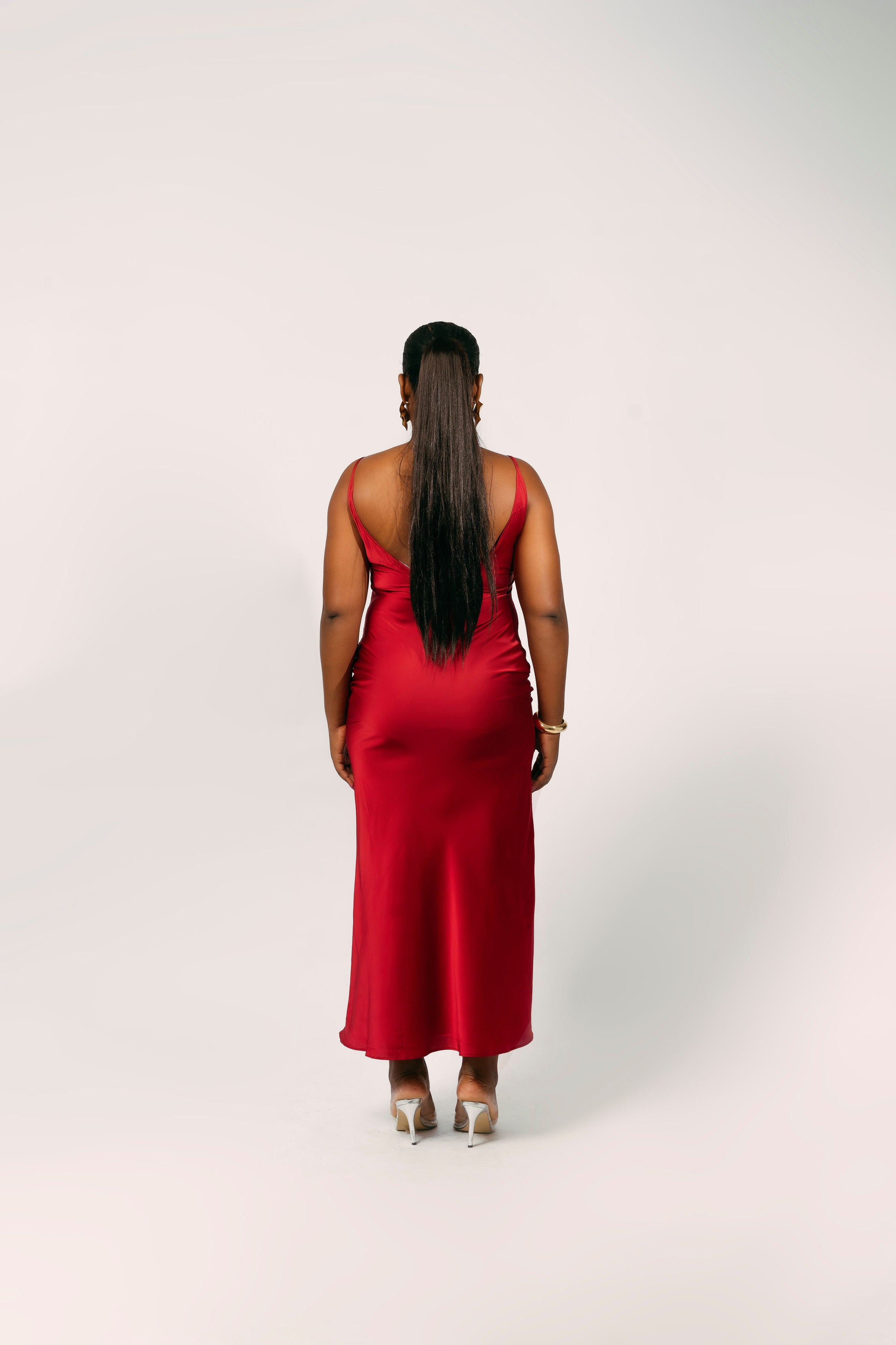 EDEN SLIP DRESS - BURGUNDY