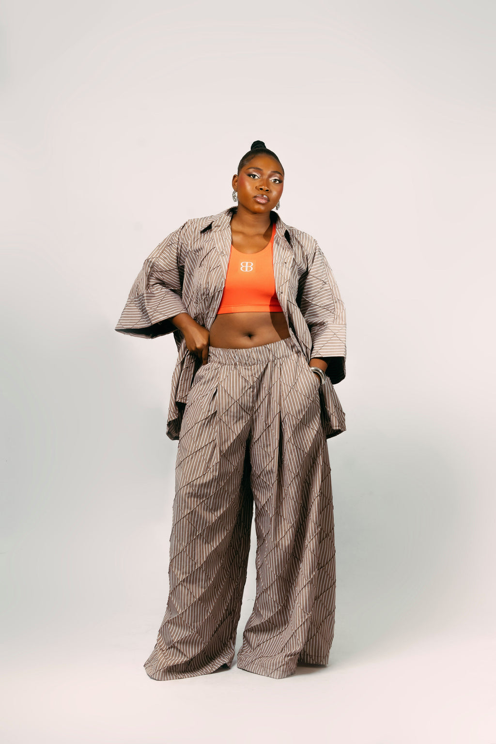PORTOFINO PANT SET - BROWN