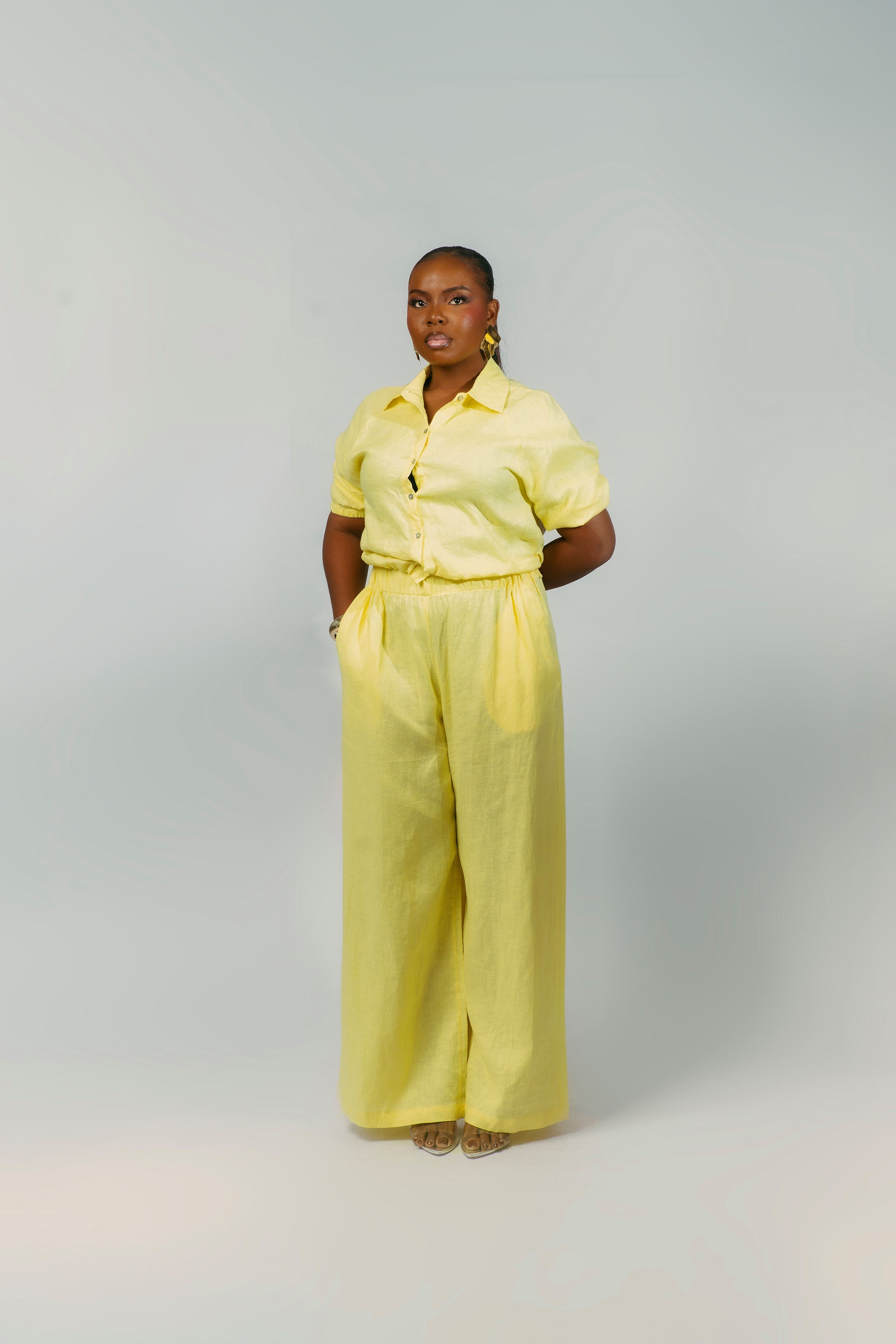 SERENA PANT SET - YELLOW