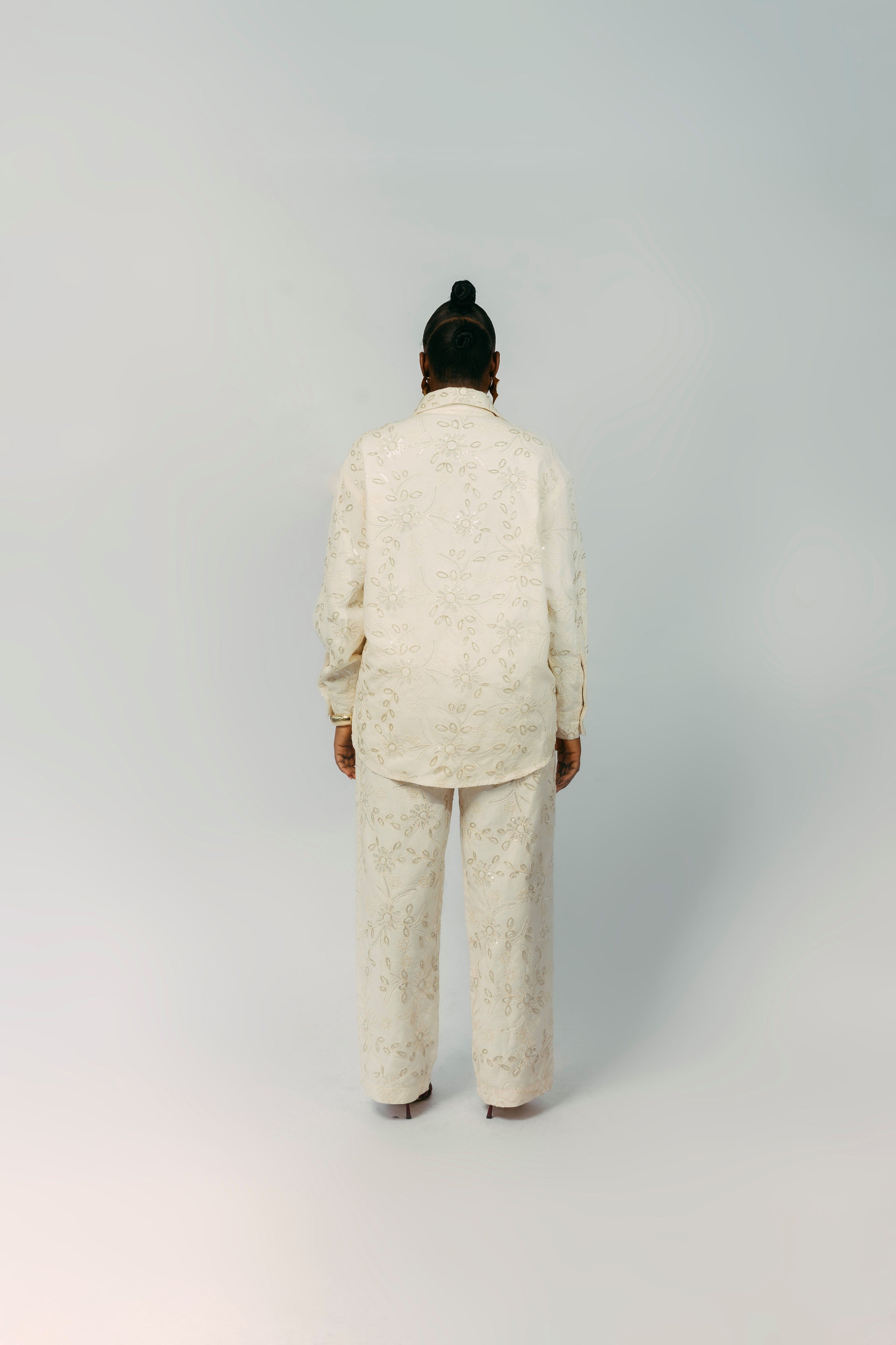 MONACO EMBELLISHED SET - CREAM