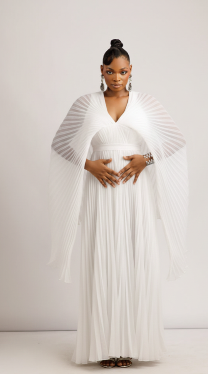 ESME ZUKI DRESS - WHITE