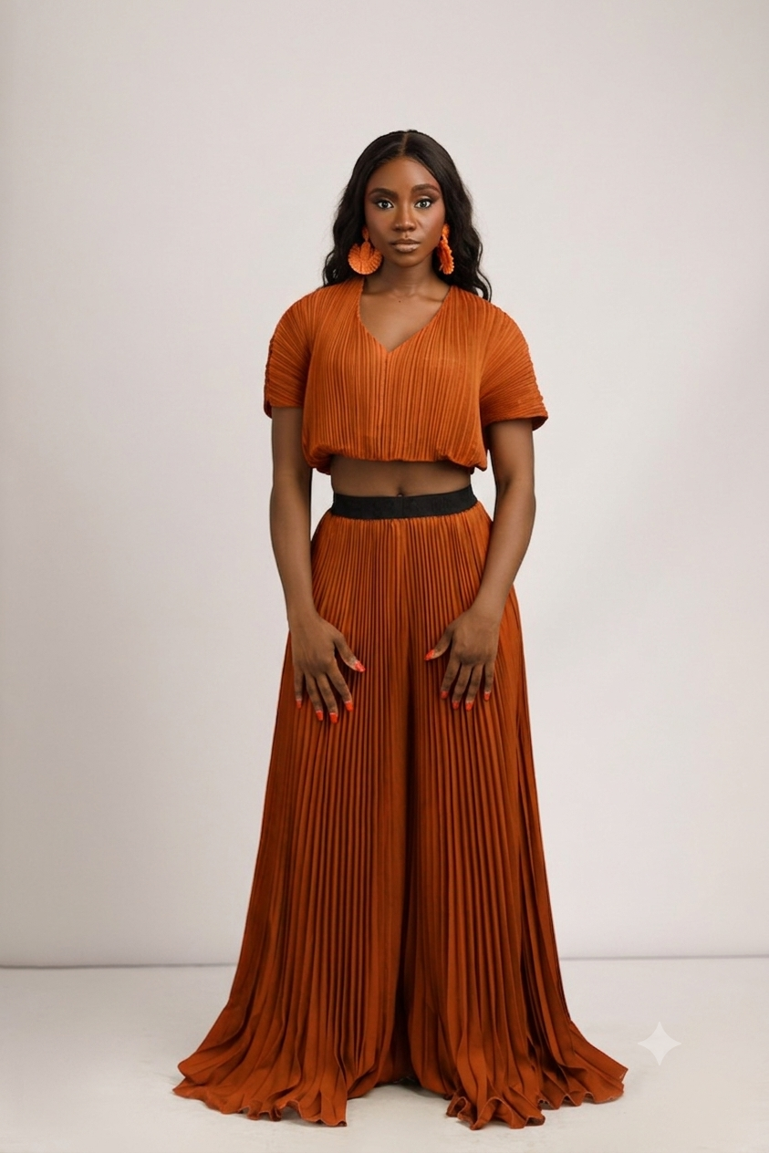 ZURI ZUKI PANT SET - ORANGE