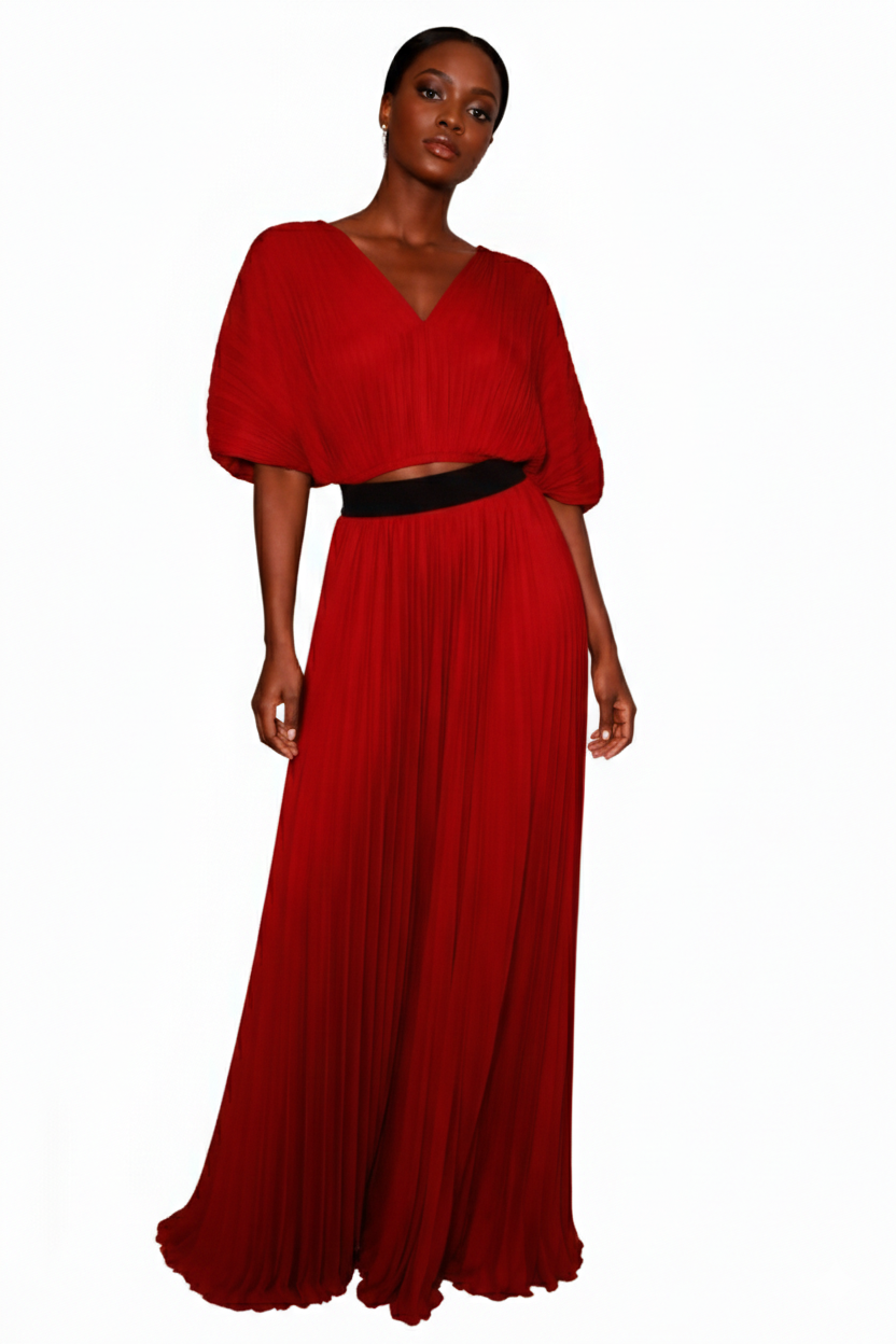 ZURI ZUKI PANT SET - MAROON