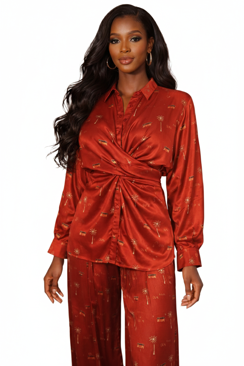 TEMI PANT SET - COPPER