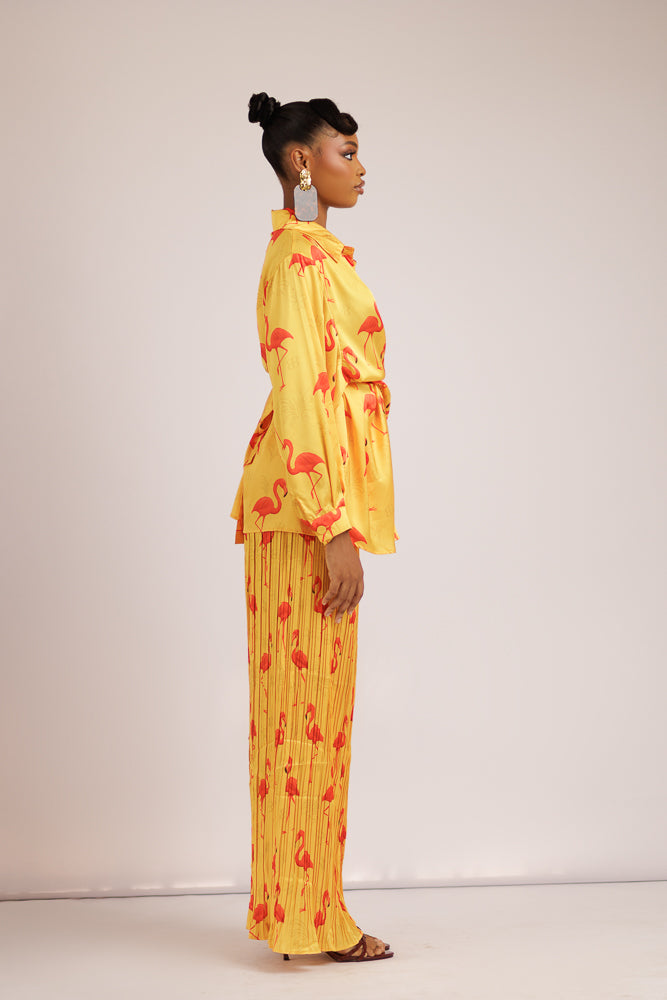 LOLA SIGNATURE PANT SET - YELLOW