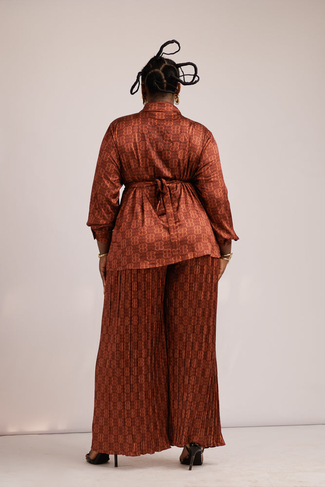 TOLA PANT SET - BROWN