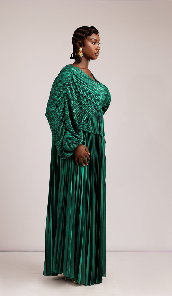 ALBA ZUKI SKIRT SET - EMERALD GREEN