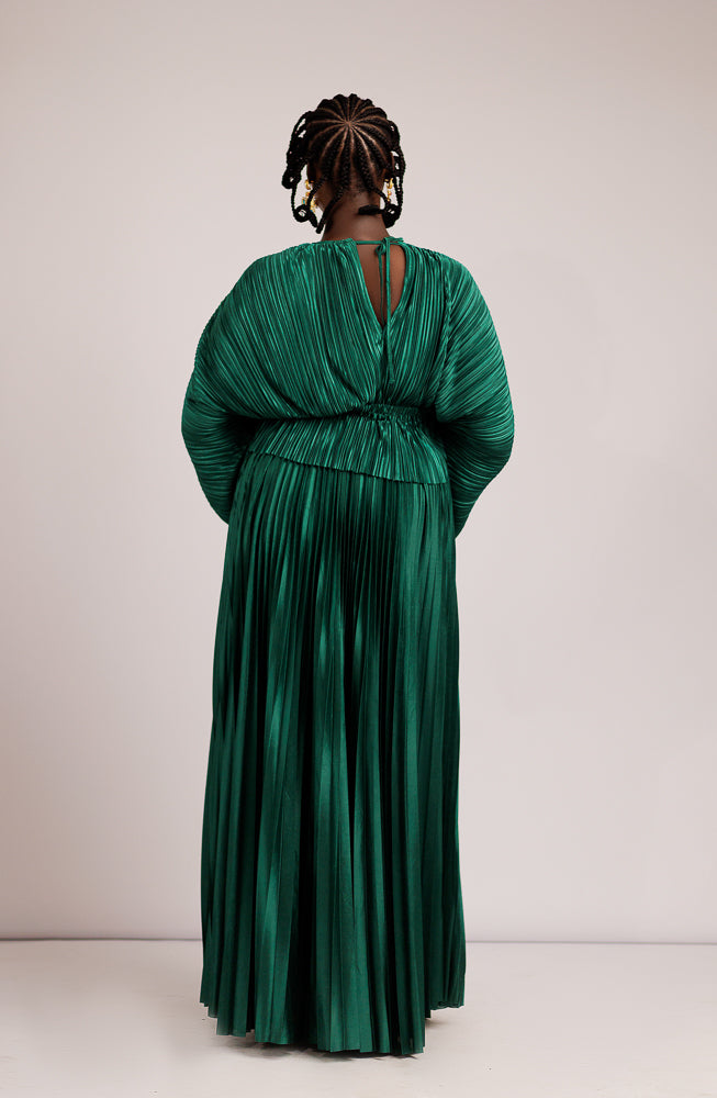 ALBA ZUKI SKIRT SET - EMERALD GREEN