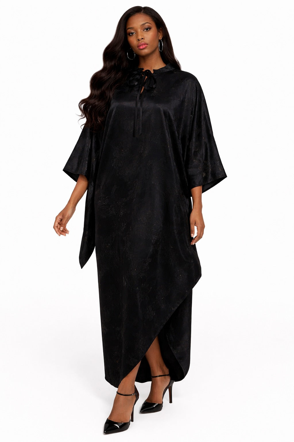 THE SALMA LUXE KAFTAN - BLACK