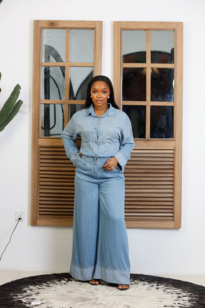 MOONSTONE DENIM JUMPSUIT