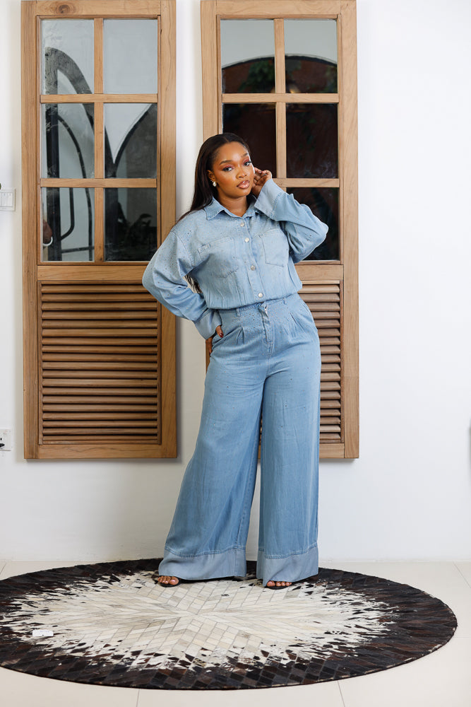 MOONSTONE DENIM JUMPSUIT