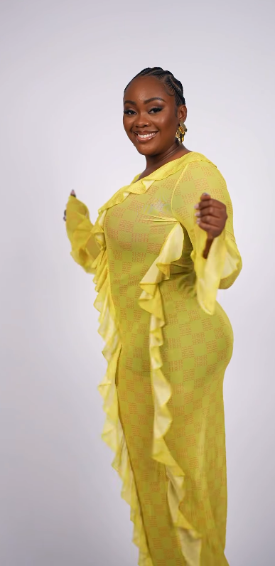 SKAI RUFFLED DRESS - YELLOW