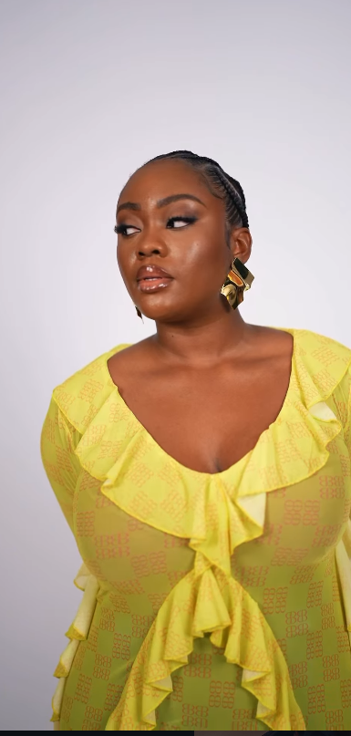 SKAI RUFFLED DRESS - YELLOW