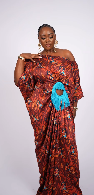 THE BOLA PEEP KAFTAN - TEAL