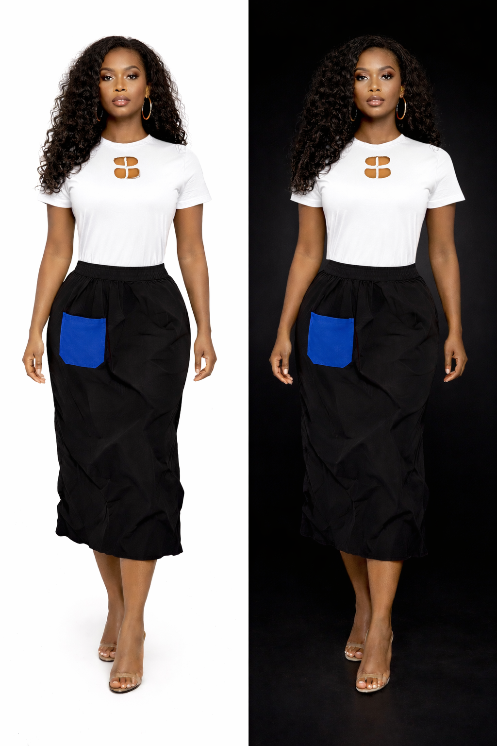 OMA ZUKI SKIRT - BLUE